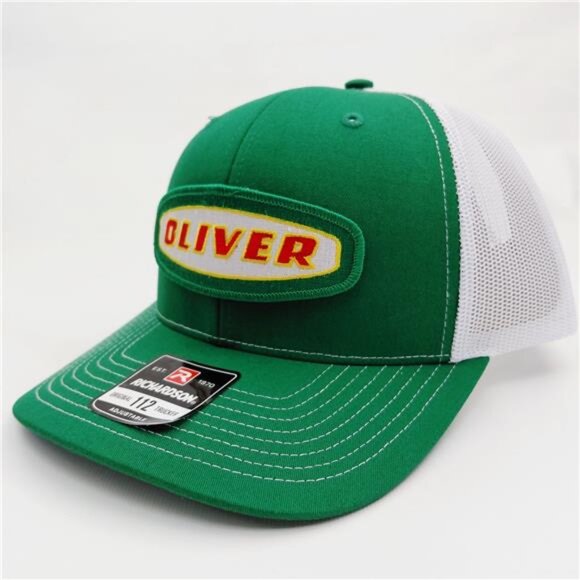 Oliver Tractor Trucker Hat Richardson 112 Snapback Mesh Cap Farm Equipment Patch main image 10